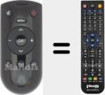 Comando à distância substituto de YF1187R (720117145300)