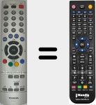 Comando &agrave; dist&acirc;ncia substituto de CT-8013 (75005653)