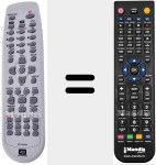 Comando à distância substituto de 97P1RA2FB1