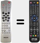 Comando &agrave; dist&acirc;ncia substituto de DVD740VR (996500014781)