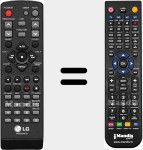 Comando à distância substituto de AKB32639101