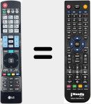 Comando à distância substituto de AKB73755491