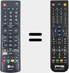 Comando à distância substituto de AKB75675321