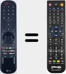 Comando &agrave; dist&acirc;ncia substituto de MR21GA (AKB76036201)