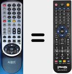 Comando &agrave; dist&acirc;ncia substituto de MW166M