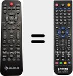 Comando à distância substituto de Areal 525 v2