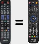 Comando &agrave; dist&acirc;ncia substituto de TM1060 (BN59-01039A)