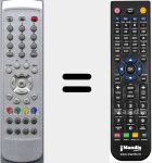 Comando à distância substituto de C4A187F (ZR4187)