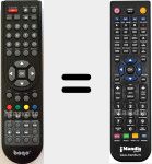 Comando à distância substituto de BOGO001