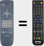 Comando à distância substituto de CU-DV050