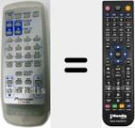 Comando &agrave; dist&acirc;ncia substituto de AXD7224 (CU-XR056)