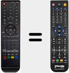 Comando à distância substituto de RC57DTVDVDUSB