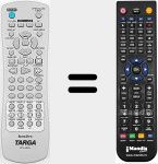 Comando à distância substituto de DPV-5400X