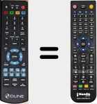 Comando à distância substituto de BD PRIME 3.0