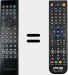Comando à distância substituto de SoWorldTv