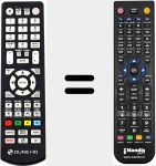 Comando à distância substituto de Dune HD (HDTV)