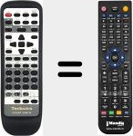 Comando à distância substituto de EUR647139