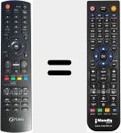 Comando à distância substituto de NH201RD