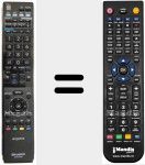 Comando à distância substituto de GA 841 WJSA