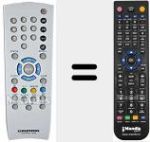 Comando &agrave; dist&acirc;ncia substituto de Tele Pilot 1002 (720117142300)