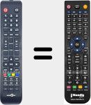 Comando à distância substituto de HI3205HD