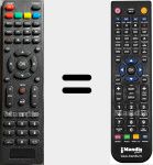 Comando à distância substituto de DVB-PM1430212HCAT