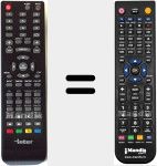 Comando à distância substituto de Inter003