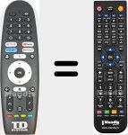 Comando à distância substituto de K55DLK20GLE