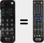Comando à distância substituto de LG (AKB72913110)