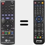 Comando à distância substituto de AKB73896401
