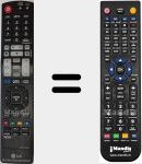 Comando &agrave; dist&acirc;ncia substituto de AKB73635501