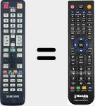 Comando &agrave; dist&acirc;ncia substituto de BN59-01039A (MI-BN5901039A)