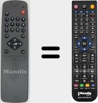 Comando &agrave; dist&acirc;ncia substituto de RC647340 SEL (MI-RC647340)