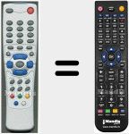 Comando à distância substituto de XX2001RVERS2