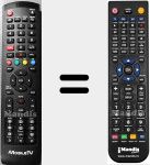 Comando &agrave; dist&acirc;ncia substituto de VISION19DVD-1