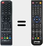Comando à distância substituto de NVR7409