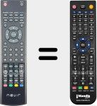 Comando &agrave; dist&acirc;ncia substituto de NVR7023TTG16