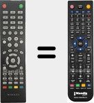 Comando à distância substituto de NU4318S