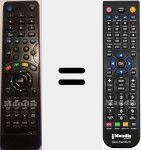 Comando à distância substituto de Nordmende (VST-DTV)