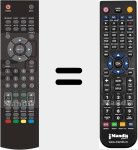 Comando à distância substituto de LCDTV19