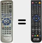 Comando à distância substituto de N2QAKB000041