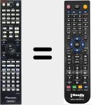 Comando à distância substituto de AXD7698