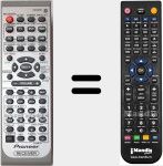 Comando &agrave; dist&acirc;ncia substituto de RC516KU (XXD3101)