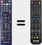 Comando à distância substituto de TV50UHDPR002