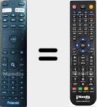 Comando à distância substituto de TVSAND32HDPR02