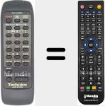 Comando &agrave; dist&acirc;ncia substituto de RAK-CH426WH