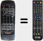 Comando à distância substituto de RAK-SU180WH