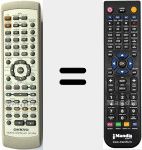 Comando à distância substituto de RC-505M (24140505)