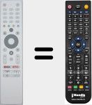 Comando &agrave; dist&acirc;ncia substituto de RC112GHW (306044027FHUN006)