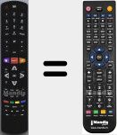 Comando à distância substituto de RC310 (04TCLTEL0225)